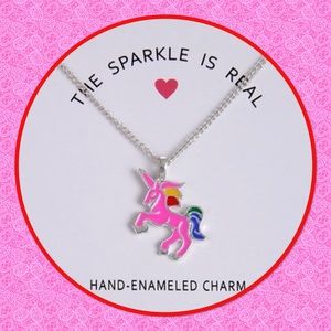 🦄New🦄2/$10🦄Cute Pink Unicorn Necklace🦄